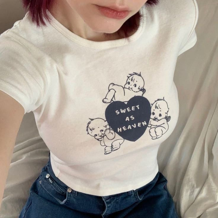 Brandy Kewpie Vintage Cute Cotton Baby Tee