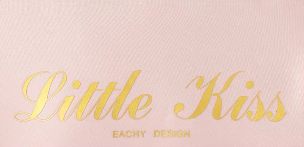 EACHY Design 'Little Kiss' Japanese Pink Satin Organisation Travel Storage Bag
