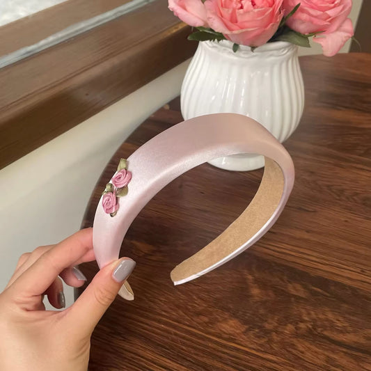 Beautiful Princess Satin Rose Pink Headbands