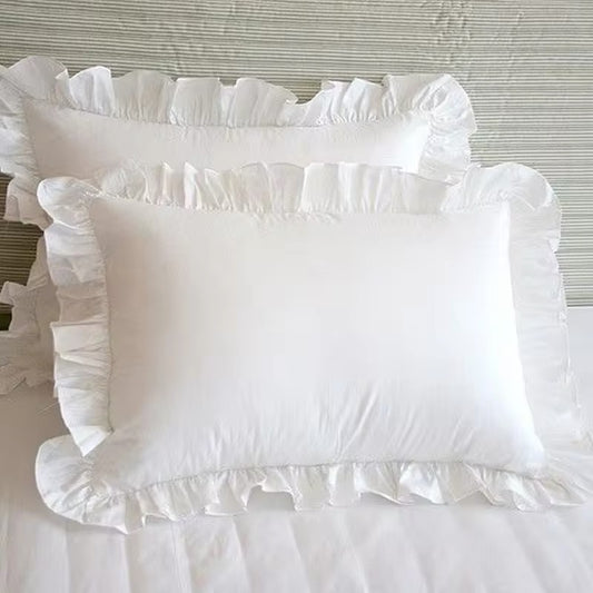 Princess Ruffle Hem 1pc Pillowcase Aesthetic Soft Cases