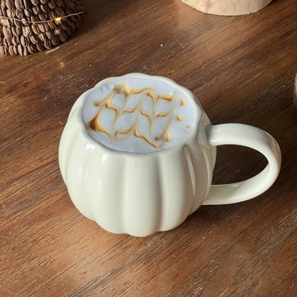 Autumn/Fall Pumpkin Large Ceramic Handmade Mug Decor