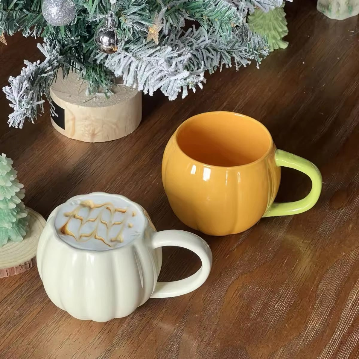 Autumn/Fall Pumpkin Large Ceramic Handmade Mug Decor