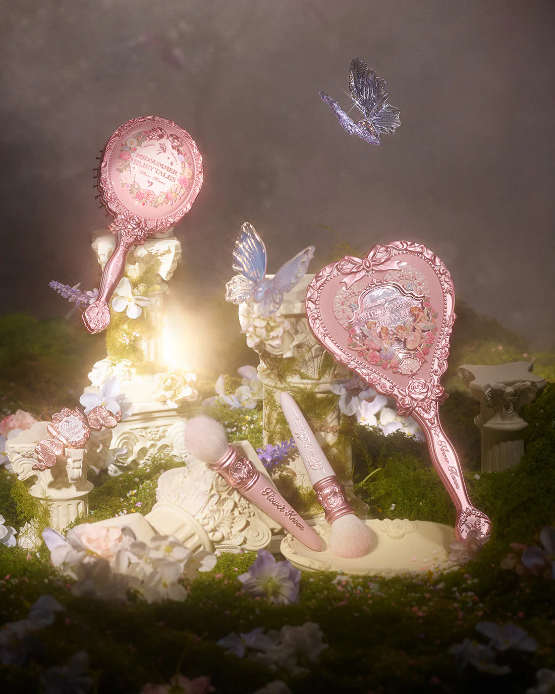 Flower Knows Midsummer Fairytales Embossed Fairy Coquette Hand Held Mirror
