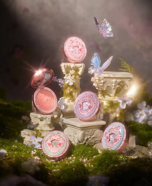 Flower Knows Midsummer Fairytales Velvet Embossed Blush Makeup Palette