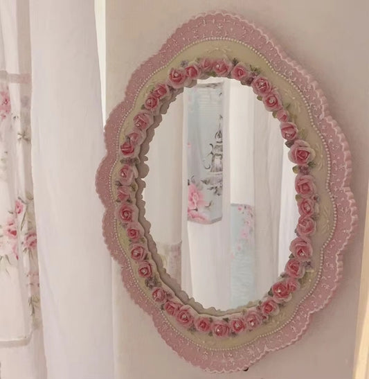 Rose Pink Vintage Mirror Magical Home Decor