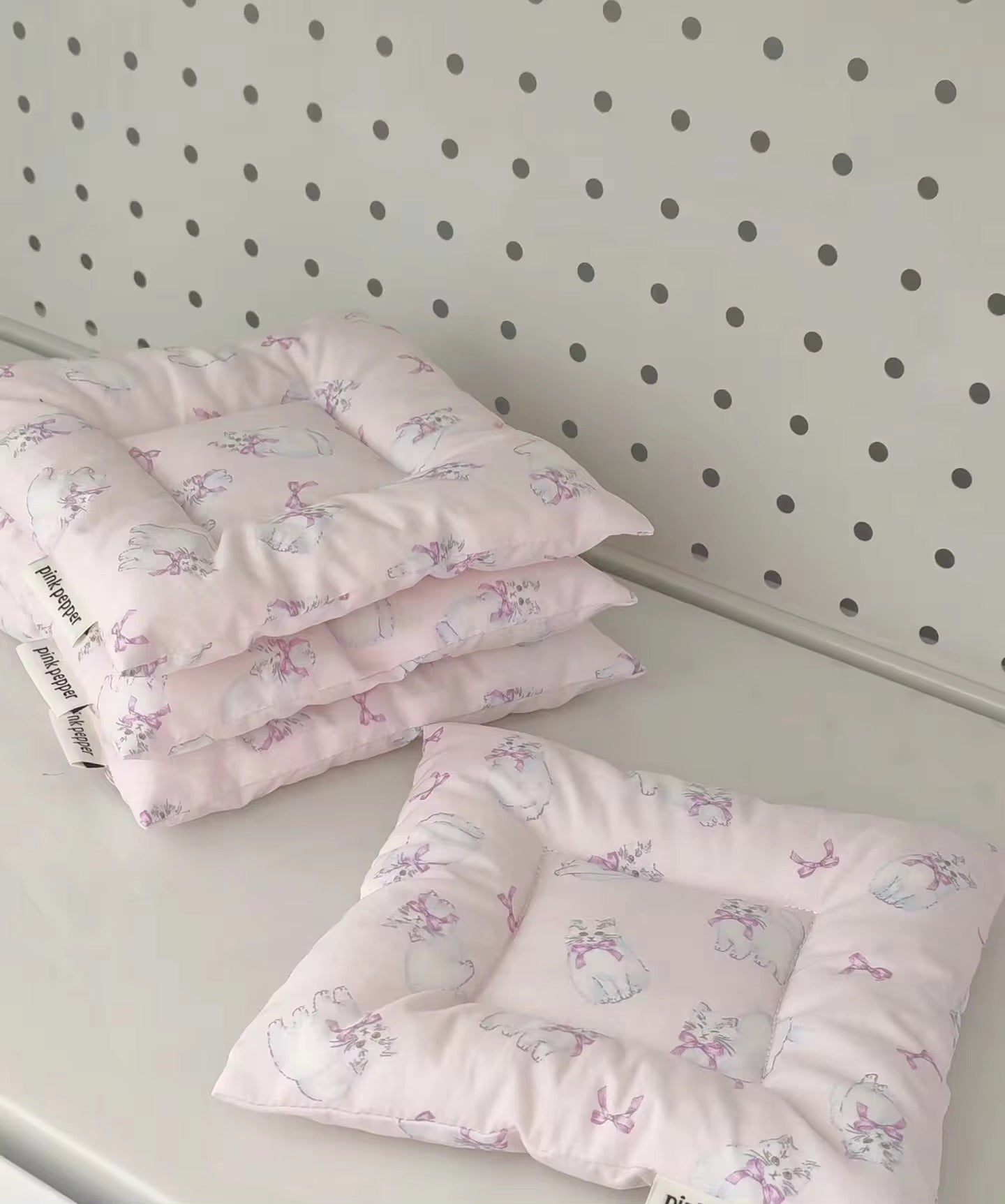 Pink Pepper Handmade Cute Insulating Mat Pillow for Bowls and Mugs