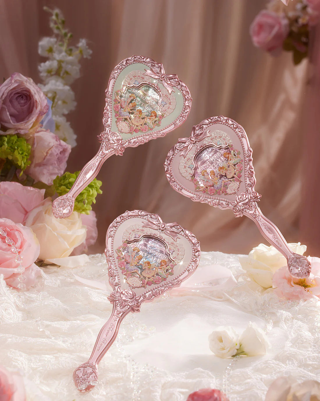 Flower Knows Midsummer Fairytales Embossed Fairy Coquette Hand Held Mirror