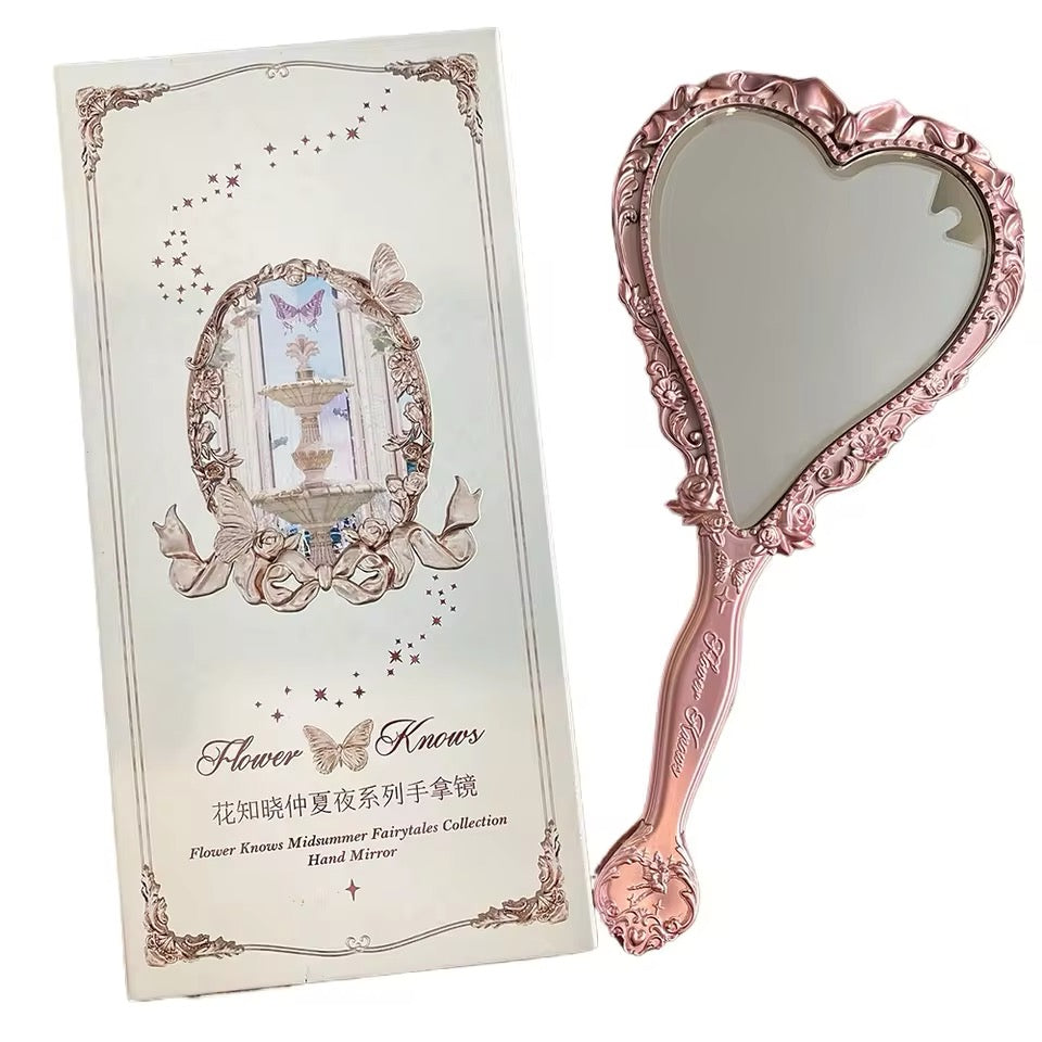 Flower Knows Midsummer Fairytales Embossed Fairy Coquette Hand Held Mirror